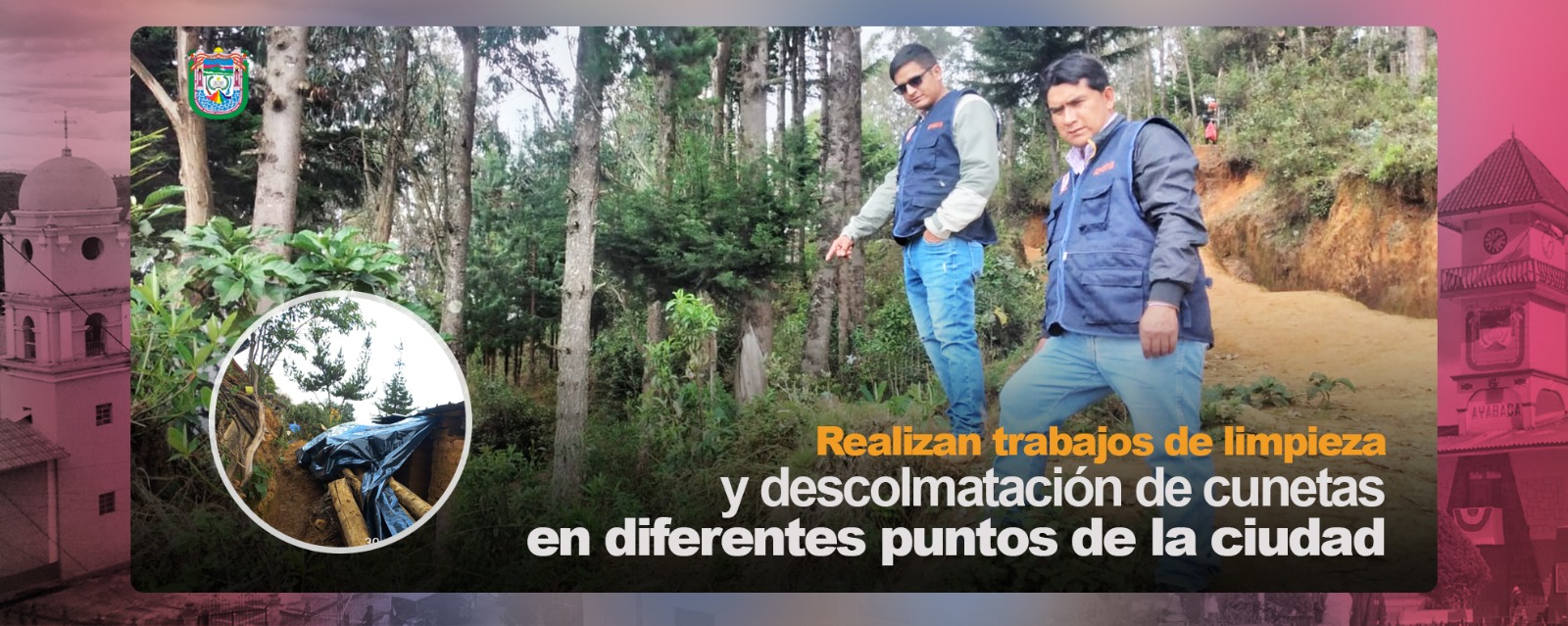 REALIZAN TRABAJOS DE LIMPIEZA Y DESCOLMATACIÓN DE CUNETAS EN DIFERENTES ...